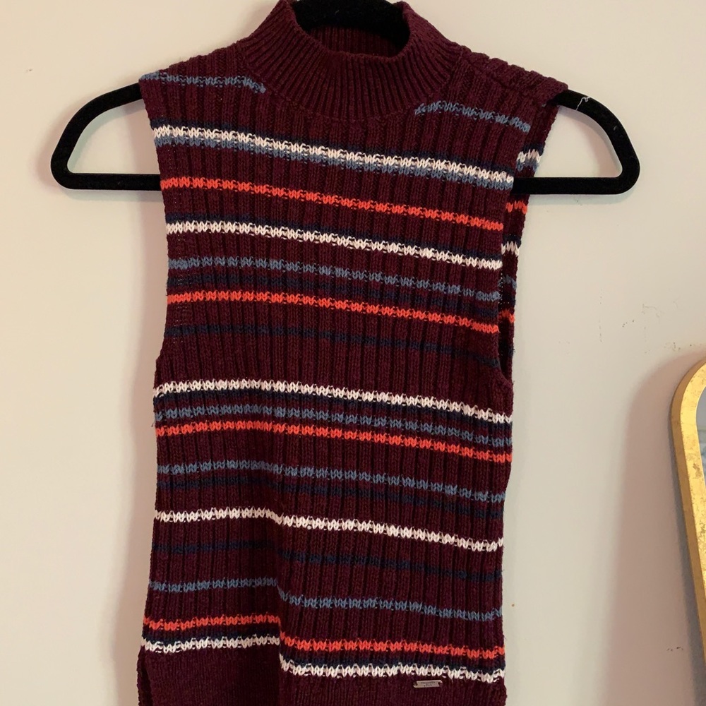 Striped sweater tank